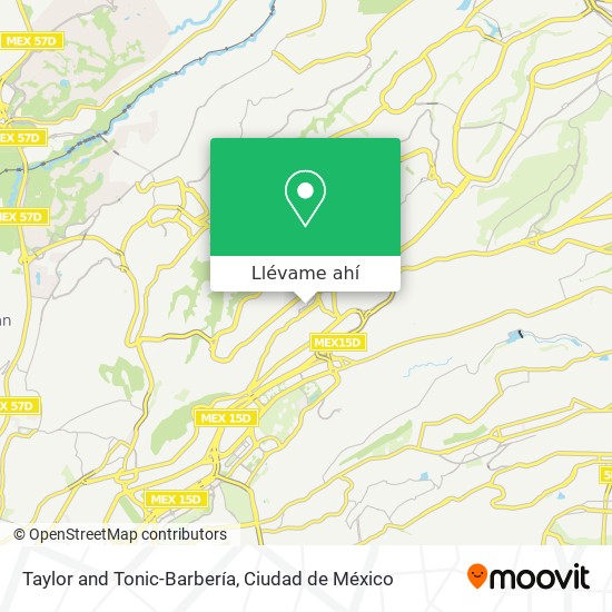 Mapa de Taylor and Tonic-Barbería