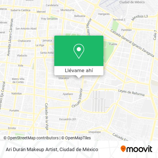 Mapa de Ari Durán Makeup Artist