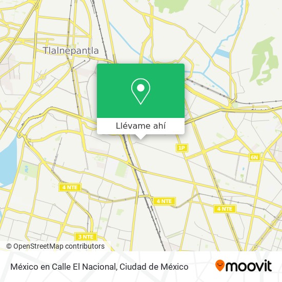 Mapa de México en Calle El Nacional