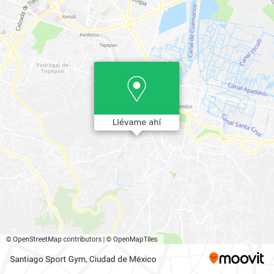Mapa de Santiago Sport Gym