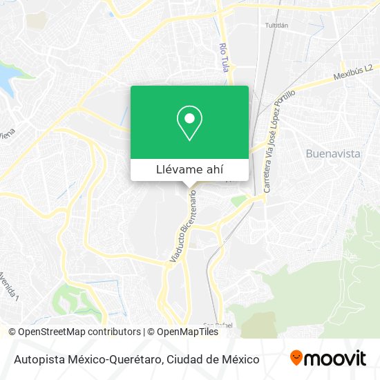 Mapa de Autopista México-Querétaro