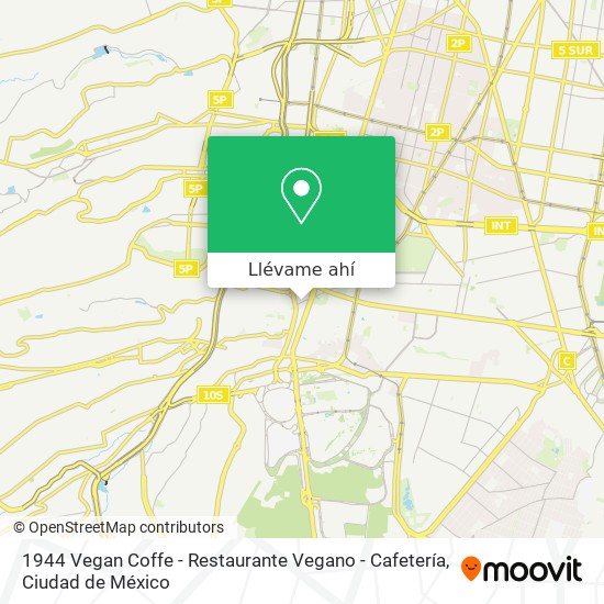 Mapa de 1944 Vegan Coffe - Restaurante Vegano - Cafetería