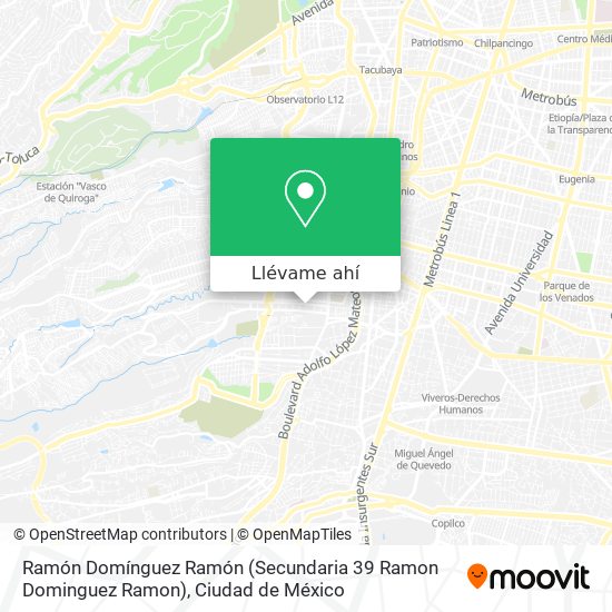 Mapa de Ramón Domínguez Ramón (Secundaria 39 Ramon Dominguez Ramon)
