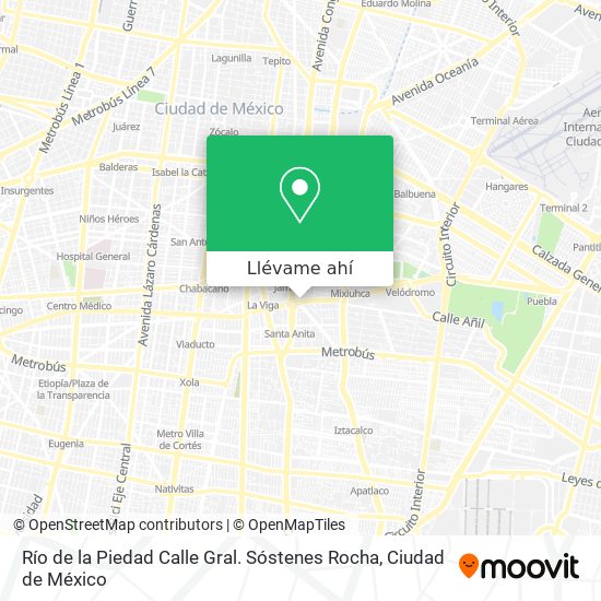 Mapa de Río de la Piedad Calle Gral. Sóstenes Rocha