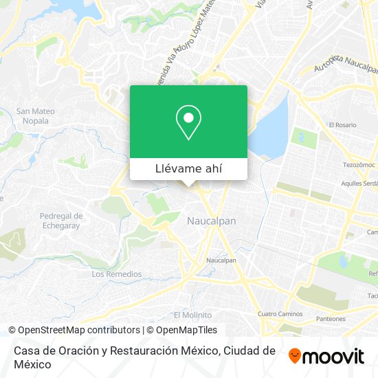 Mapa de Casa de Oración y Restauración México