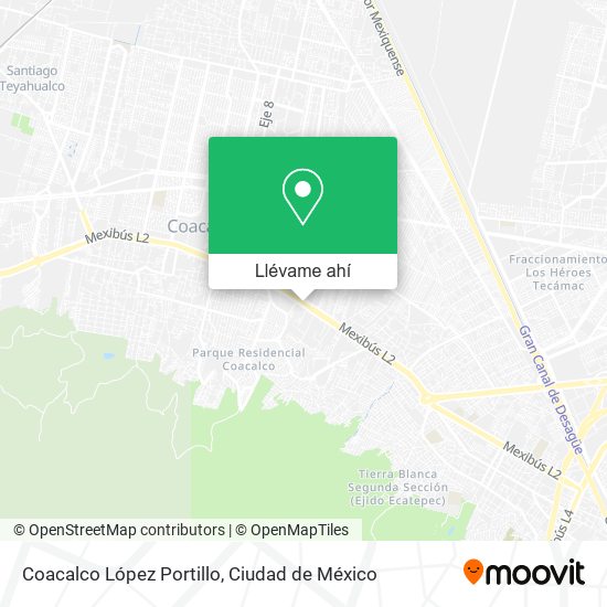 Mapa de Coacalco López Portillo
