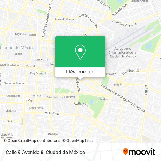 Mapa de Calle 9 Avenida 8