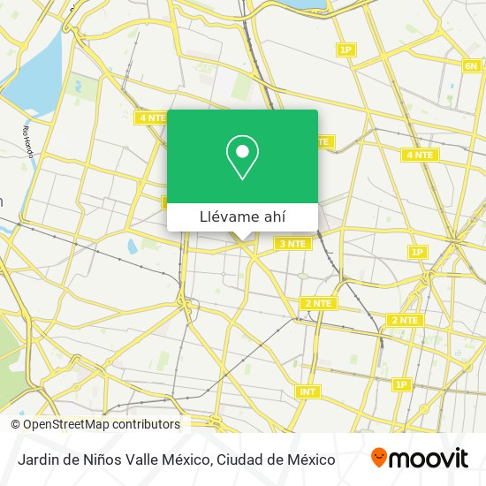 Mapa de Jardin de Niños Valle México