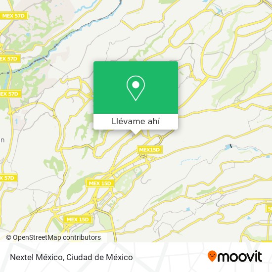 Mapa de Nextel México