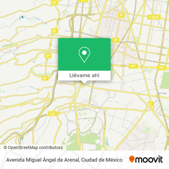 Mapa de Avenida Miguel Ángel de Arenal