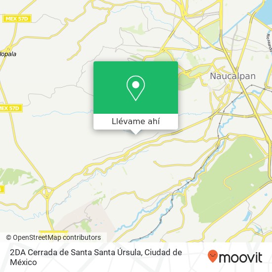 Mapa de 2DA Cerrada de Santa Santa Úrsula, San Lorenzo Totolinga