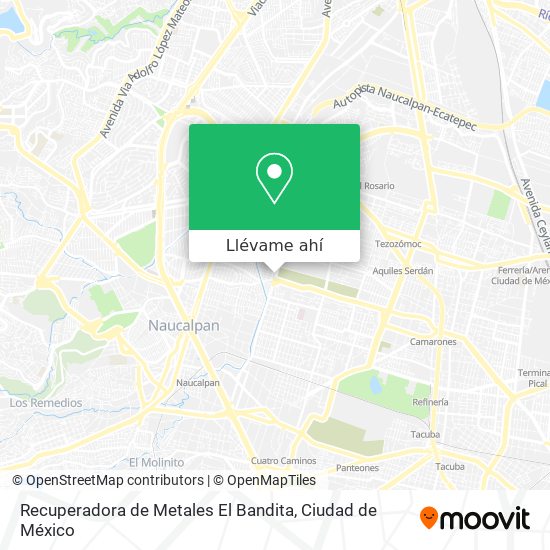 Mapa de Recuperadora de Metales El Bandita