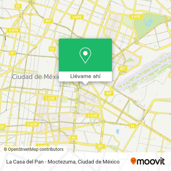 Mapa de La Casa del Pan - Moctezuma