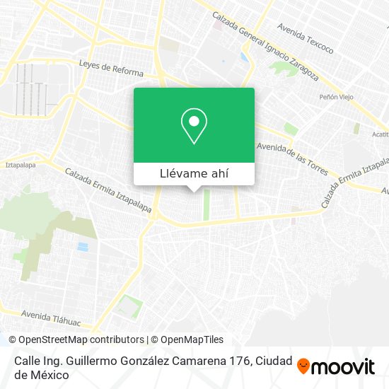 Mapa de Calle Ing. Guillermo González Camarena 176