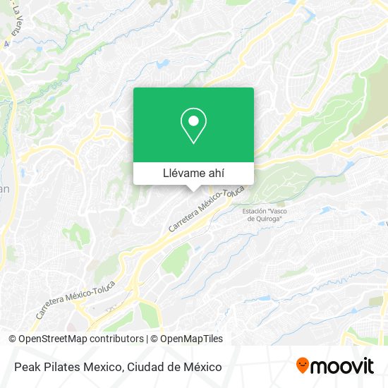 Mapa de Peak Pilates Mexico