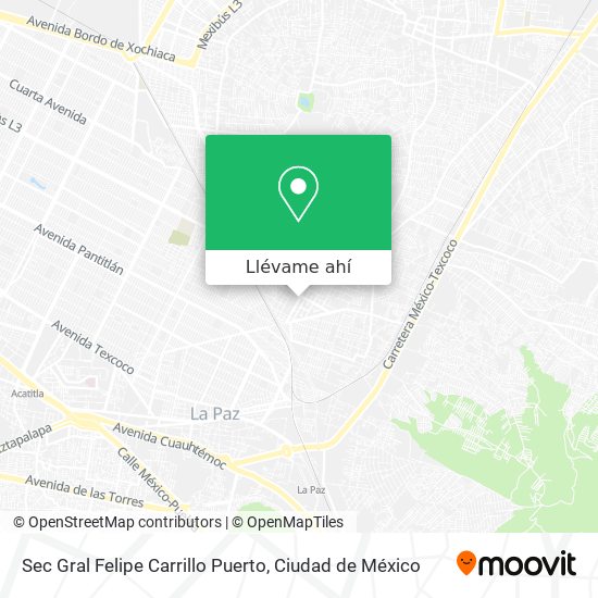 Mapa de Sec Gral Felipe Carrillo Puerto