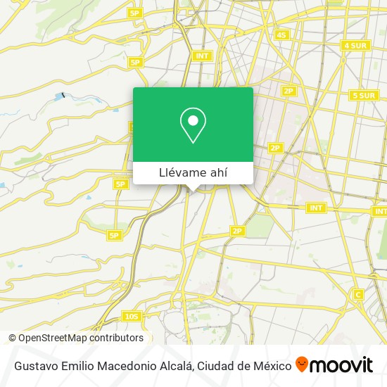 Mapa de Gustavo Emilio Macedonio Alcalá