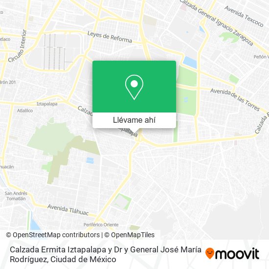 Mapa de Calzada Ermita Iztapalapa y Dr y General José María Rodríguez
