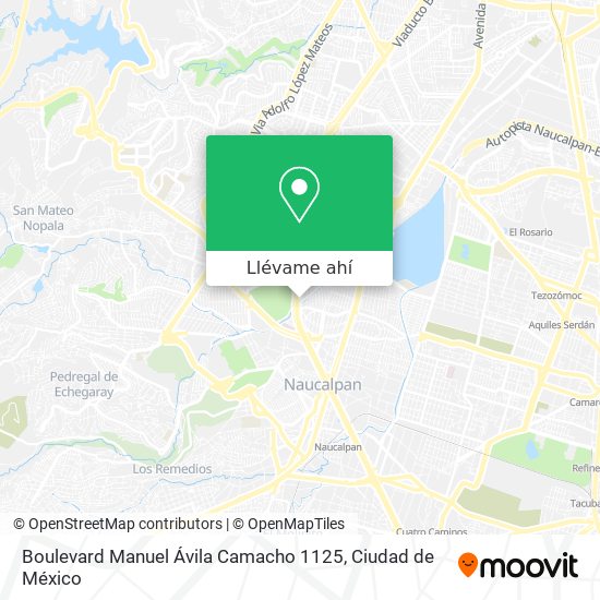 Mapa de Boulevard Manuel Ávila Camacho 1125