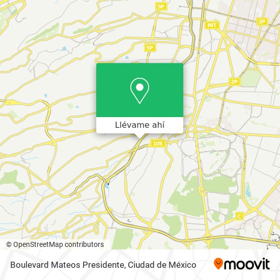 Mapa de Boulevard Mateos Presidente