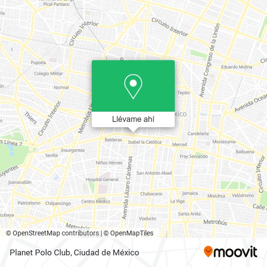 Mapa de Planet Polo Club