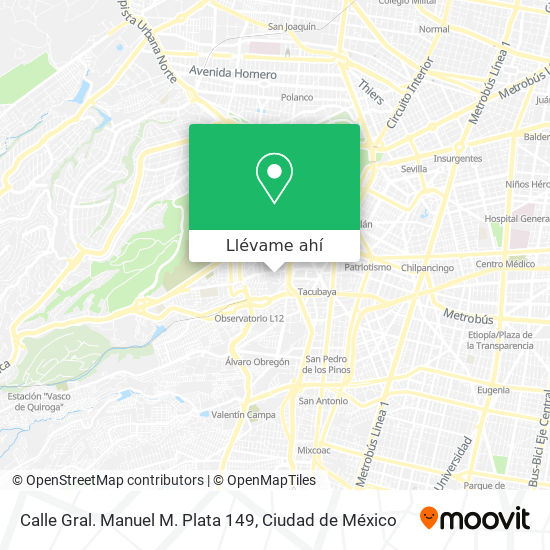 Mapa de Calle Gral. Manuel M. Plata 149