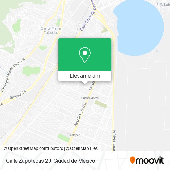 Mapa de Calle Zapotecas 29