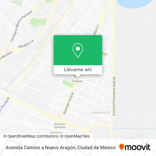 Mapa de Avenida Camino a Nuevo Aragón