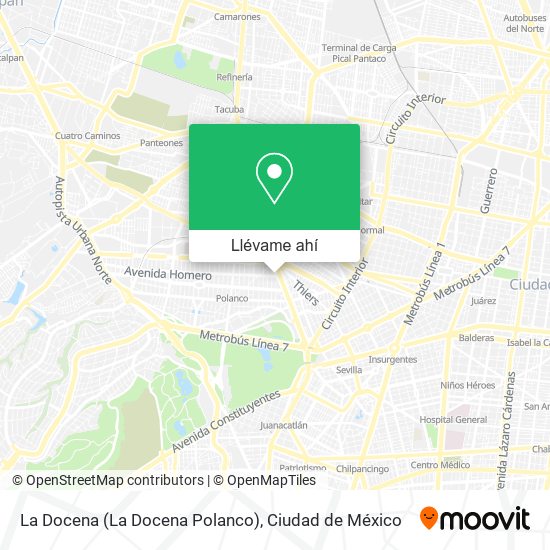 Mapa de La Docena (La Docena Polanco)