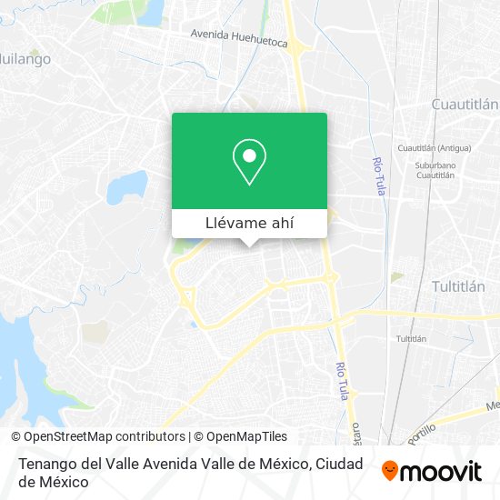 Mapa de Tenango del Valle Avenida Valle de México
