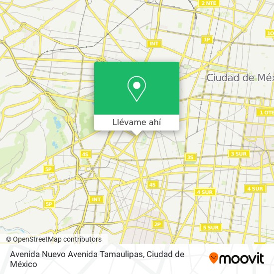 Mapa de Avenida Nuevo Avenida Tamaulipas