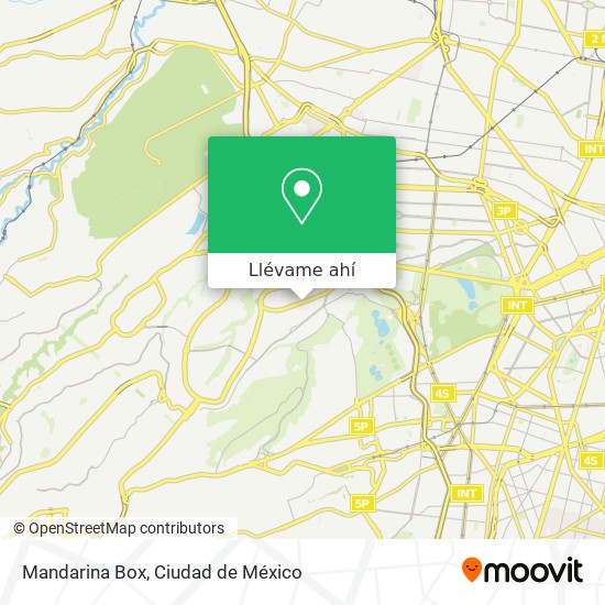 Mapa de Mandarina Box