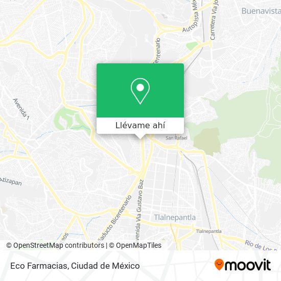 Mapa de Eco Farmacias