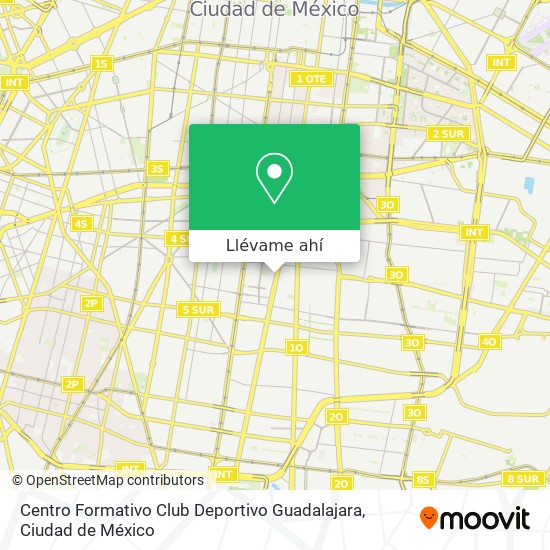 Mapa de Centro Formativo Club Deportivo Guadalajara