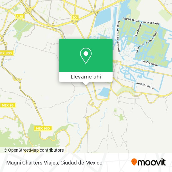 Mapa de Magni Charters Viajes