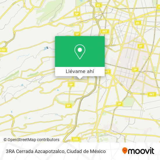 Mapa de 3RA Cerrada Azcapotzalco