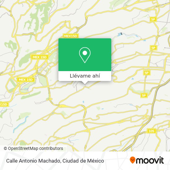 Mapa de Calle Antonio Machado