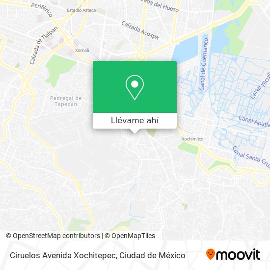 Mapa de Ciruelos Avenida Xochitepec