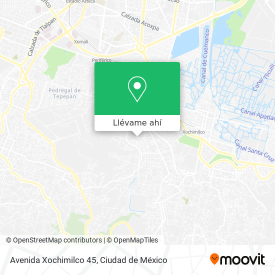 Mapa de Avenida Xochimilco 45
