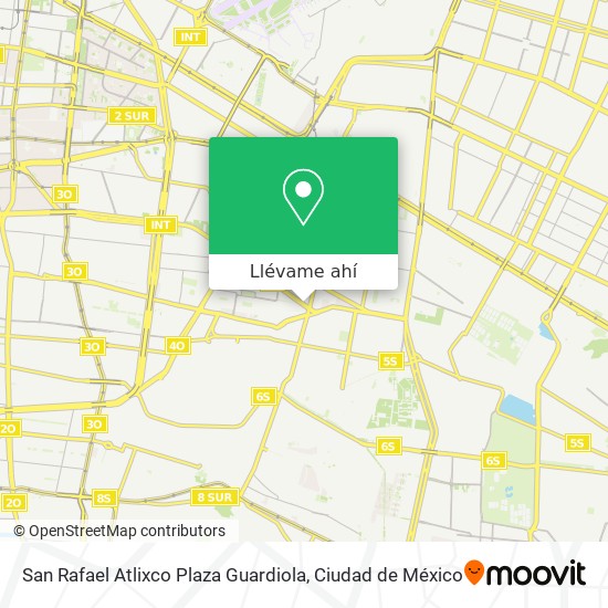 Mapa de San Rafael Atlixco Plaza Guardiola