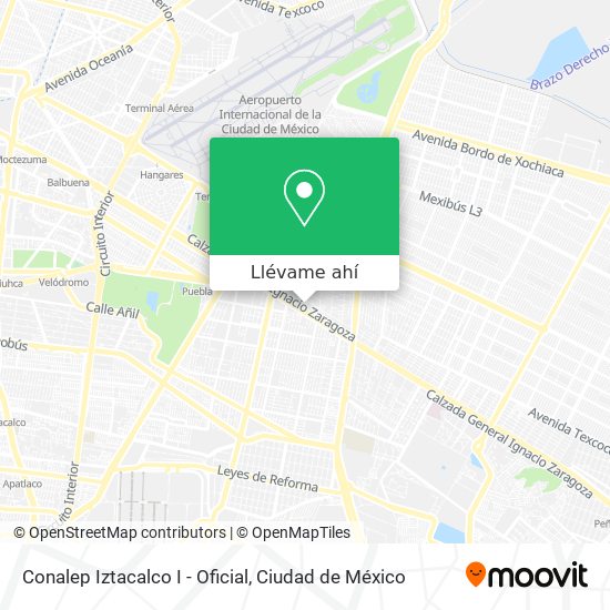 Mapa de Conalep Iztacalco I - Oficial
