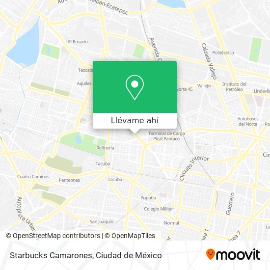 Mapa de Starbucks Camarones