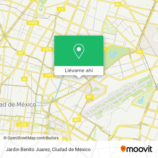 Mapa de Jardin Benito Juarez