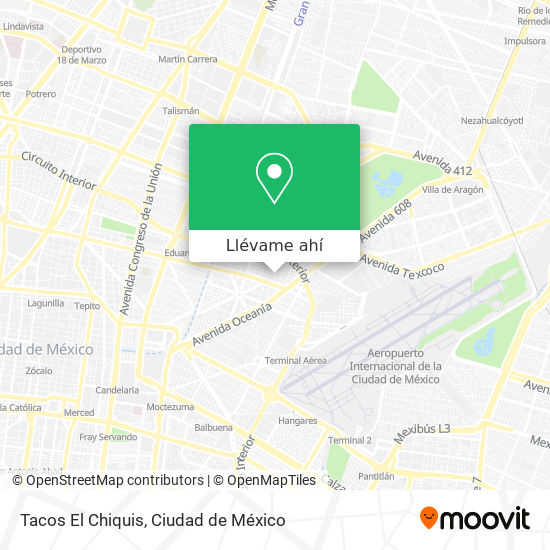 Mapa de Tacos El Chiquis