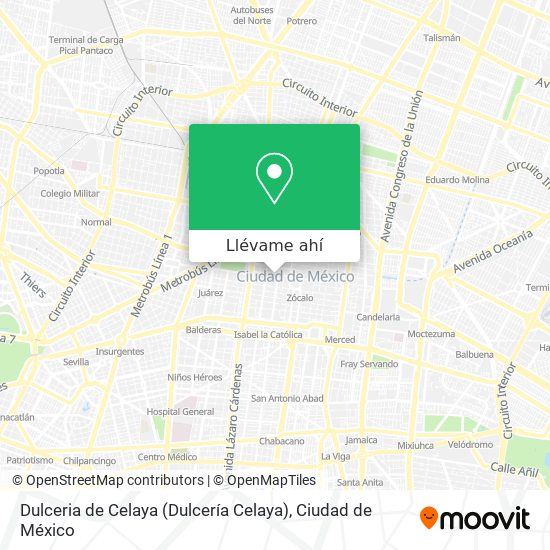 Mapa de Dulceria de Celaya (Dulcería Celaya)