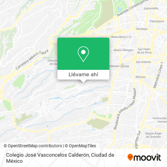 Mapa de Colegio José Vasconcelos Calderón