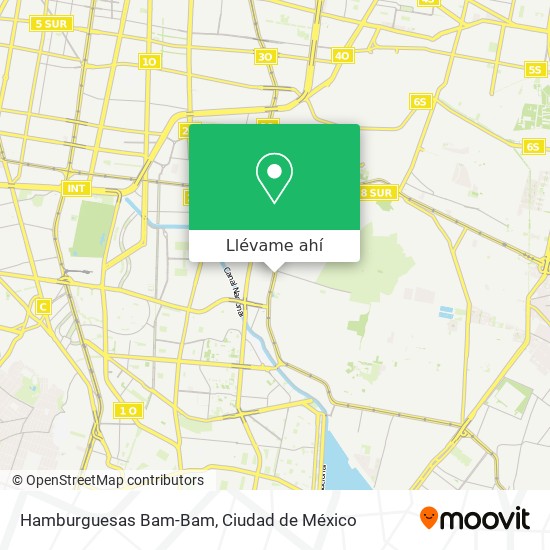 Mapa de Hamburguesas Bam-Bam