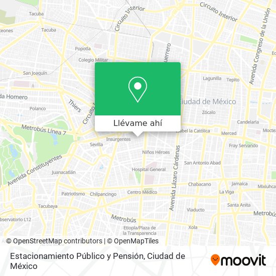 Mapa de Estacionamiento Público y Pensión