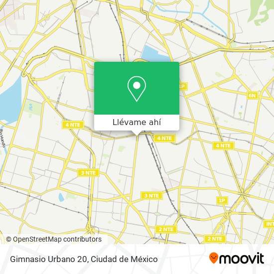 Mapa de Gimnasio Urbano 20