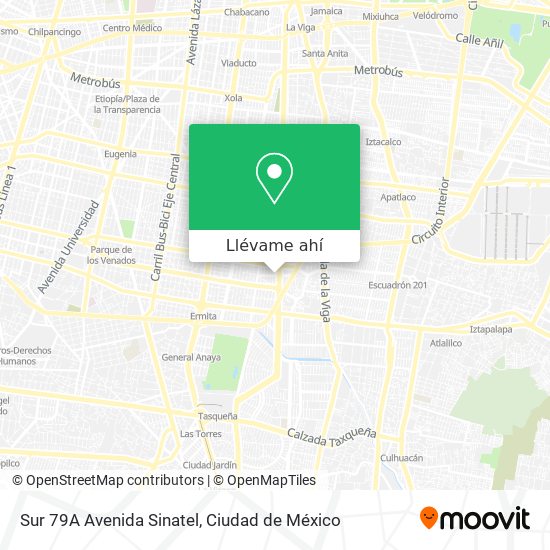 Mapa de Sur 79A Avenida Sinatel